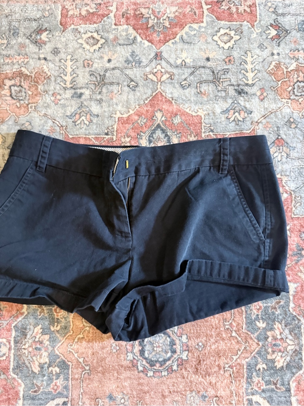 J. Crew Factory Navy Cotton Shorts